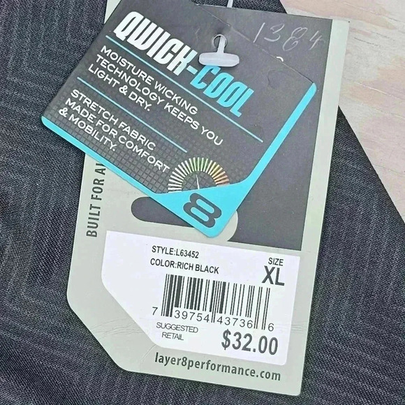 Layer 8 Kwick- Cool Kwick-Dry 11 L8 Defend leggings Black # L63452 XL - Picture 4 of 5